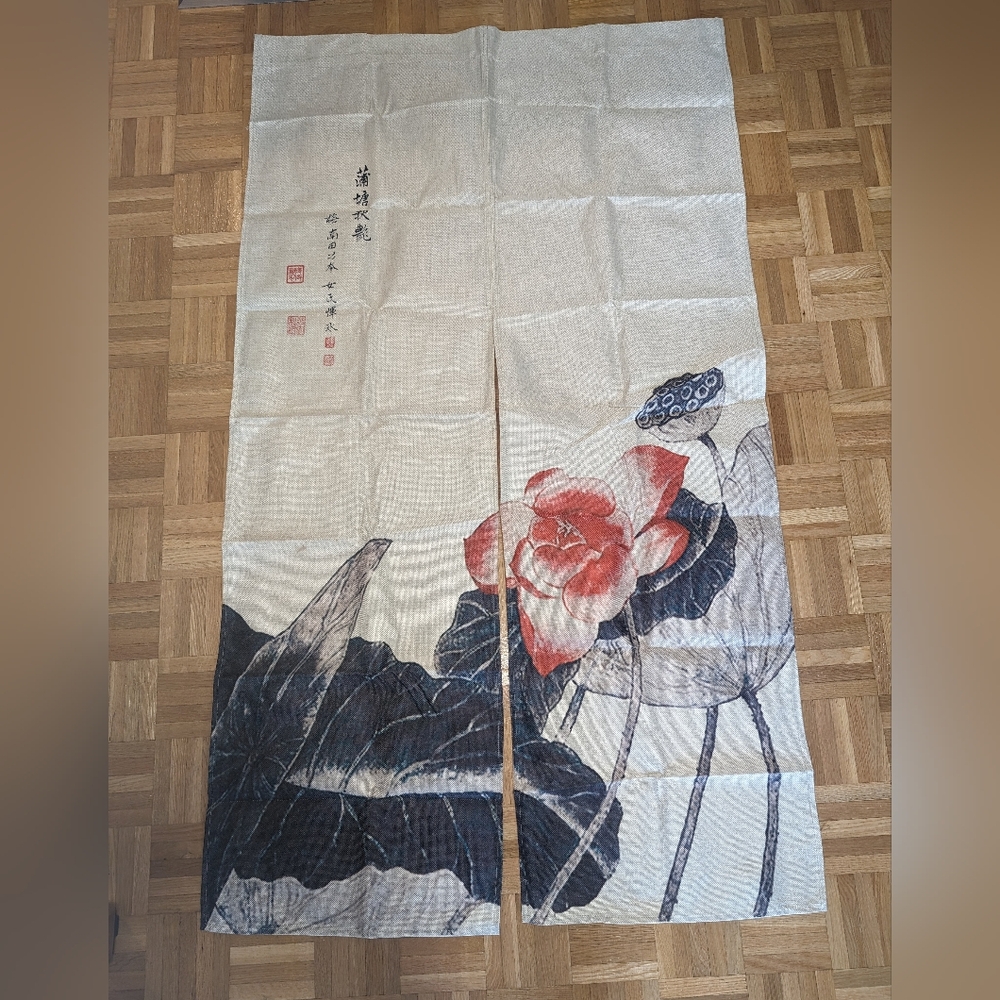 Set Of 2 Japanese Door Curtains